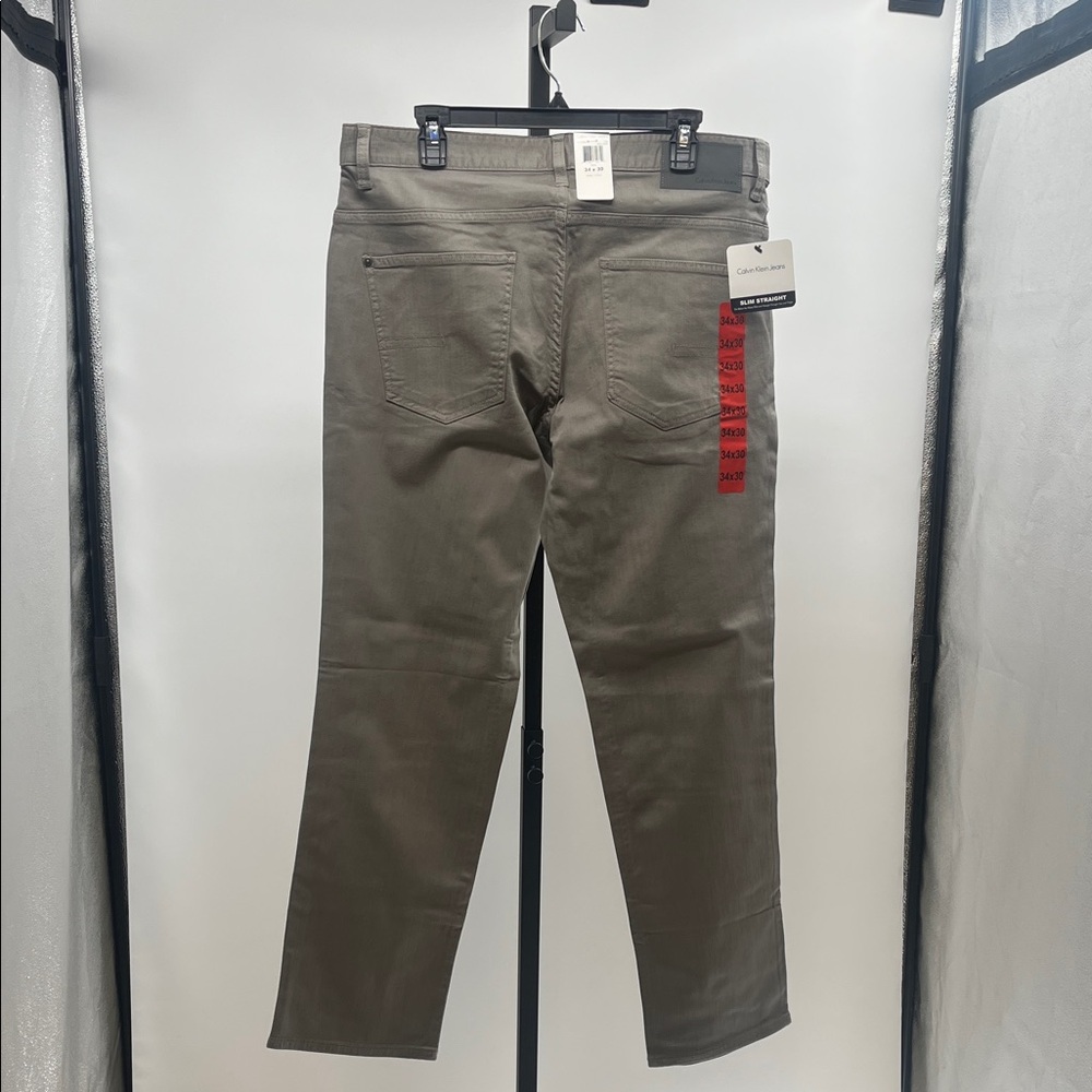 Calvin Klein Jeans Olive Green Men's Pants